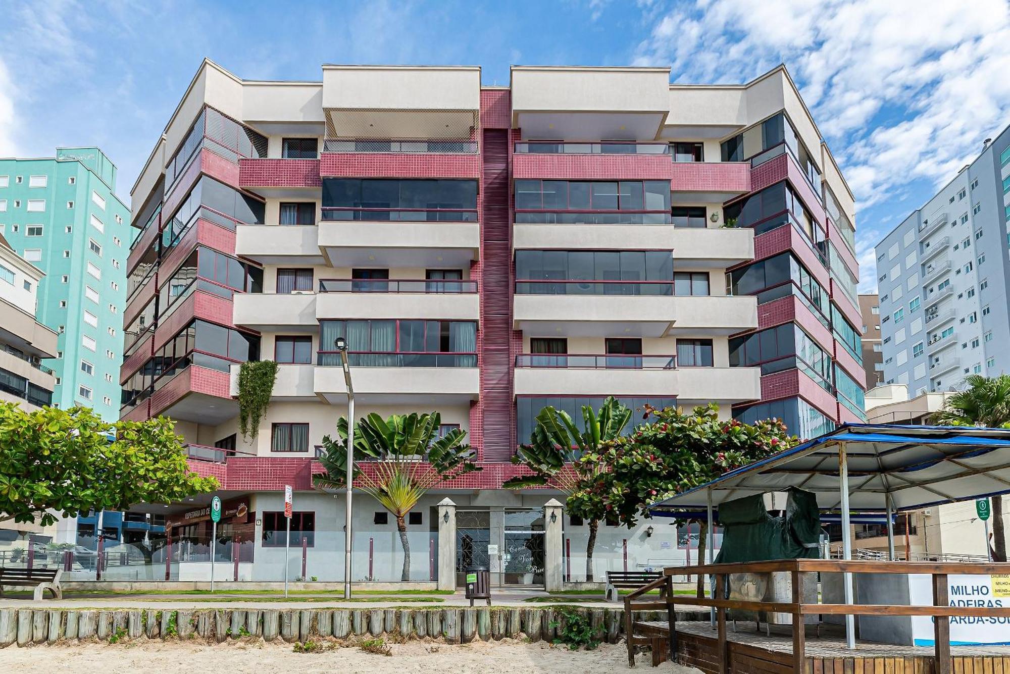 Apto Pe Na Areia Vista Mar Em Meia Praia Evb308 Itapema Buitenkant foto